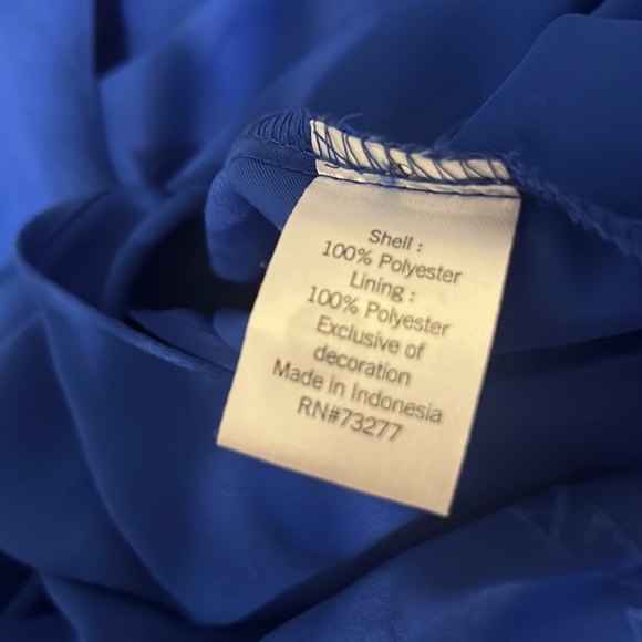 Blue One Shoulder Mini Dress by Apt 9 / Size Medium - Picture 8 of 8